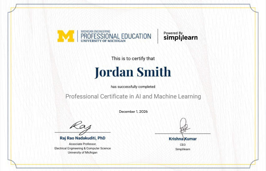 Program Certificate