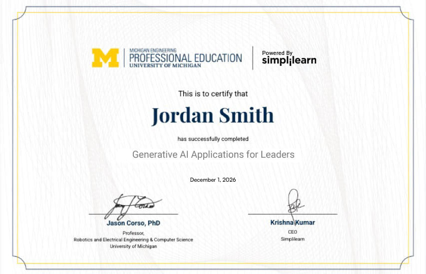Program Certificate